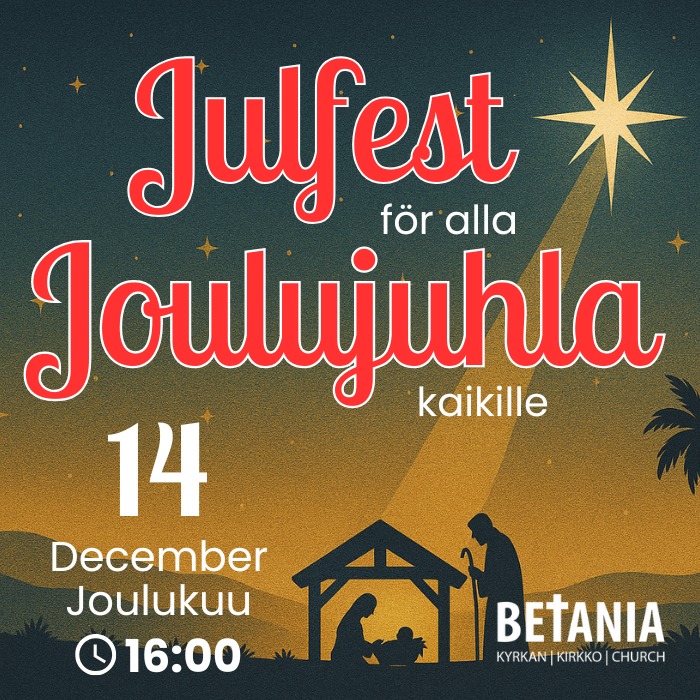 Julfesten för dig – 14.12 kl. 16