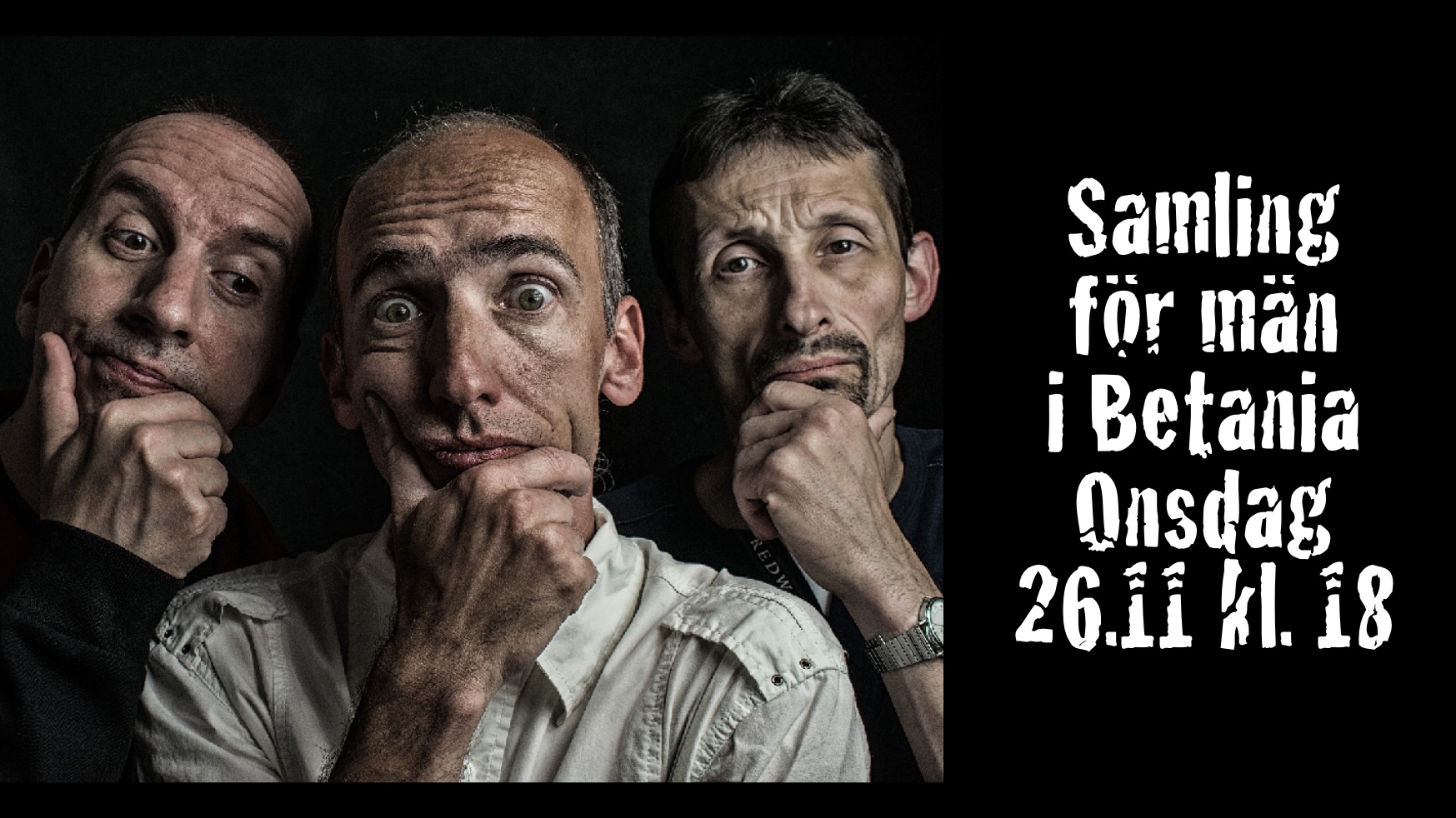 Samling för män 26 november kl. 18